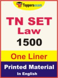 TN SET Law One Liner Book in English