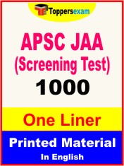 APSC JAA (Screening Test) One Liner Book in English