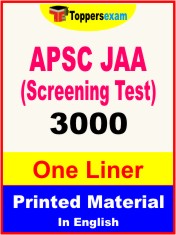 APSC JAA (Screening Test) One Liner Book in English