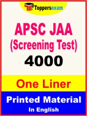 APSC JAA (Screening Test) One Liner Book in English