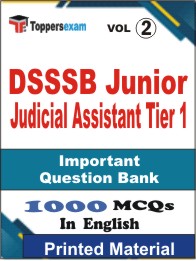 DSSSB Junior Judicial Assistant (Tier-1) Book in English - Objective MCQ (VOL.2)