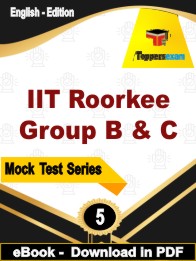 IIT Roorkee Group B & C Test PDF Book In English - Practice Set
