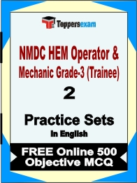 NMDC HEM Operator & Mechanic Grade-3 (Trainee) Exam Book in English - Question Paper / Practice Set