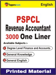 PSPCL Revenue Accountant One Liner Book in English.