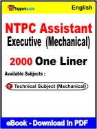NTPC Assistant Executive (Mechanical) One Liner Book PDF in English