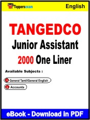 TANGEDCO Junior Assistant One Liner Book PDF in English