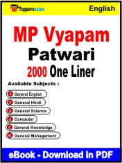 MP Vyapam Patwari One Liner Book PDF in English