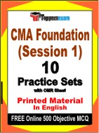 CMA Foundation (Session 1) Book in English - Practice Set