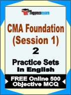 CMA Foundation (Session 1) Book in English - Question Paper / Practice Set