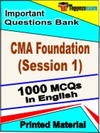 CMA Foundation (Session 1) Book in English - Objective MCQ