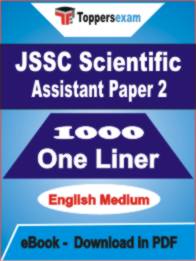 JSSC Scientific Assistant ( Paper 2 ) One Liner Book PDF in English