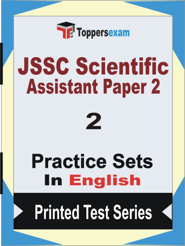 JSSC Scientific Assistant Paper 2 Book in English - Question Paper / Practice Set
