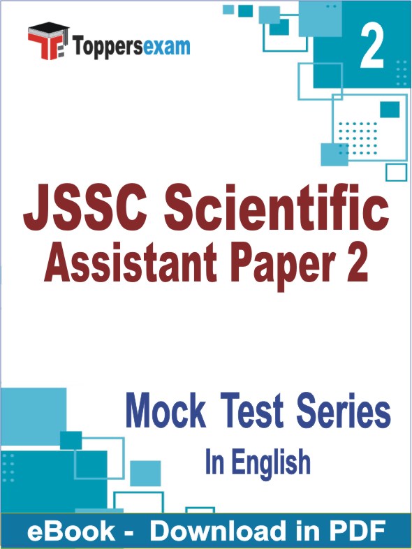 JSSC Scientific Assistant Paper 2 Test PDF Book In English - Question Paper