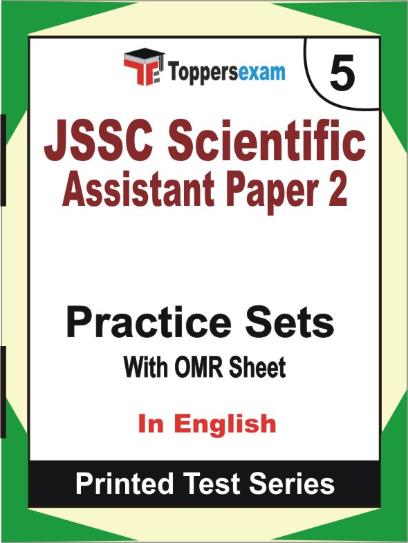 JSSC Scientific Assistant Paper 2 Book in English - Mock Test / Practice Set