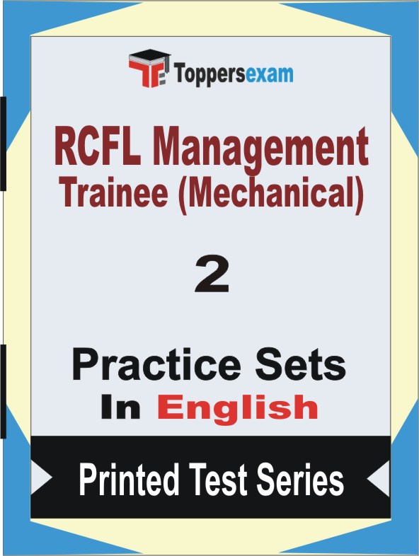 RCFL Management Trainee (Mechanical) Book in English - Question Paper / Practice Set