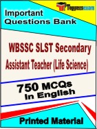 WBSSC SLST Secondary Assistant Teacher (Life Science) Book in English - Objective MCQ