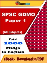 EBook of SPSC GDMO Exam Paper 1, PDF Format in English
