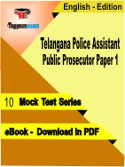 Telangana Police Assistant Public Prosecutor ( Paper 1 ) Test PDF Book In English - Mock Test/Practice Set