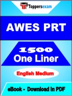AWES PRT One Liner Book PDF in English