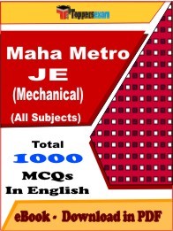 EBook of Maha Metro JE (Mechanical) Exam, PDF Format in English