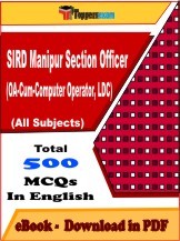 EBook of SIRD Manipur SO (OA-Cum-Computer Operator, LDCâ€‹) Exam, PDF Format in English