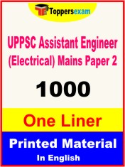 UPPSC Assistant Engineer (Electrical) Mains Paper 2 One Liner Book in English