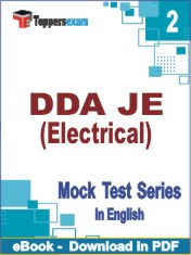 DDA JE (Electrical) PDF Book In English - Question Paper
