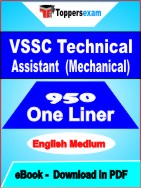 VSSC Technical Assistant (Mechanical) One Liner Book PDF in English