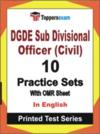DGDE Sub Divisional Officer (Civil) Book in English - Practice Set