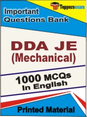 DDA JE (Mechanical) Book in English - Objective MCQ