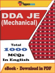 DDA JE (Mechanical) PDF Book In English - MCQ / Objective Questions