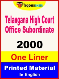 Telangana High Court Office Subordinate One Liner Book in English