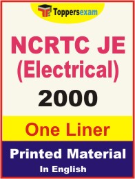 NCRTC JE (Electrical) One Liner Book in English.