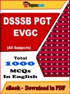 DSSSB PGT EVGC PDF Book In English
