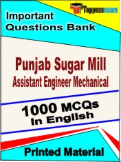 Punjab Sugar Mill Assistant Engineer Mechanical Book in English - Objective MCQ