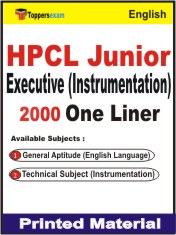 HPCL Junior Executive (Instrumentation) One Liner Book in English