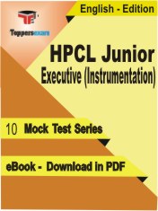 HPCL Junior Executive (Instrumentation) PDF Book In English - Mock Test/Practice Set
