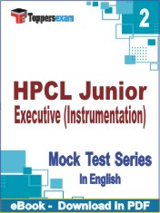 HPCL Junior Executive (Instrumentation) PDF Book In English - Question Paper