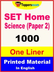SET Home Science (Paper 2) One Liner Book in English