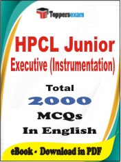 HPCL Junior Executive (Instrumentation) PDF Book In English - MCQ / Objective Questions