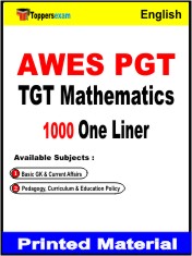 AWES PGT TGT Mathematics One Liner Book in English