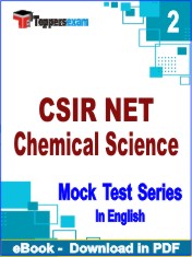CSIR NET Chemical Science Test PDF Book In English - Question Paper