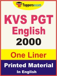 KVS PGT English One Liner Book in English.