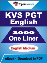 KVS PGT English One Liner Book PDF in English