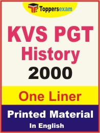 KVS PGT History One Liner Book in English.