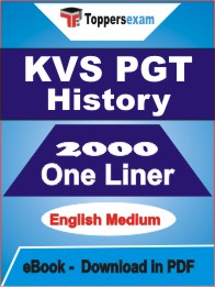 KVS PGT History One Liner Book PDF in English