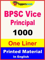 BPSC Vice Principal One Liner Book in English