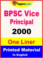 BPSC Vice Principal One Liner Book in English