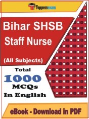 EBook of Bihar SHSB Staff Nurse Exam, PDF Format in English