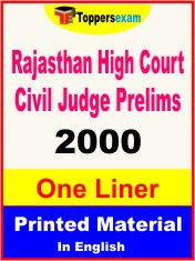 Rajasthan High Court Civil Judge Prelims One Liner Book in English